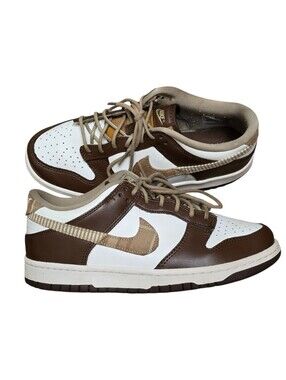 Nike Kids Dunk Low "Brown Plaid" sneakers Sz 6.5